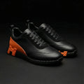 Hermes Sneakers Bouncing en Cuir Orange & Noir